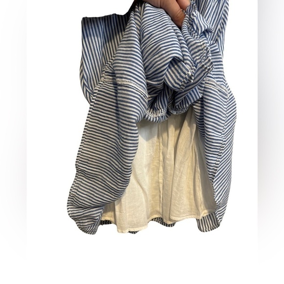 Old Navy Blue and White Striped Sleevless Flared Bottom Dress Size XS - Picture 15 of 17